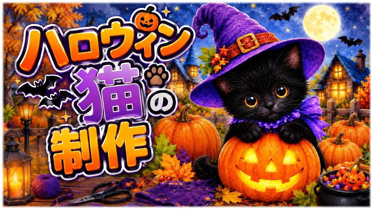101 [DA] Making a Halloween Cat 🎃 - YouTube