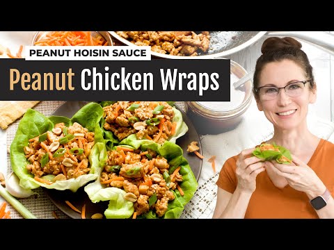 Asian Chicken Lettuce Wraps With Peanut Sauce Recipe