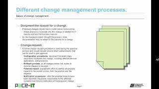 PACE-IT: Basics of Change Management