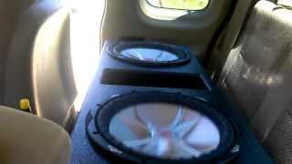 2 12in KICKER CVR in Super Bass Probox! SLAMMIN!!!