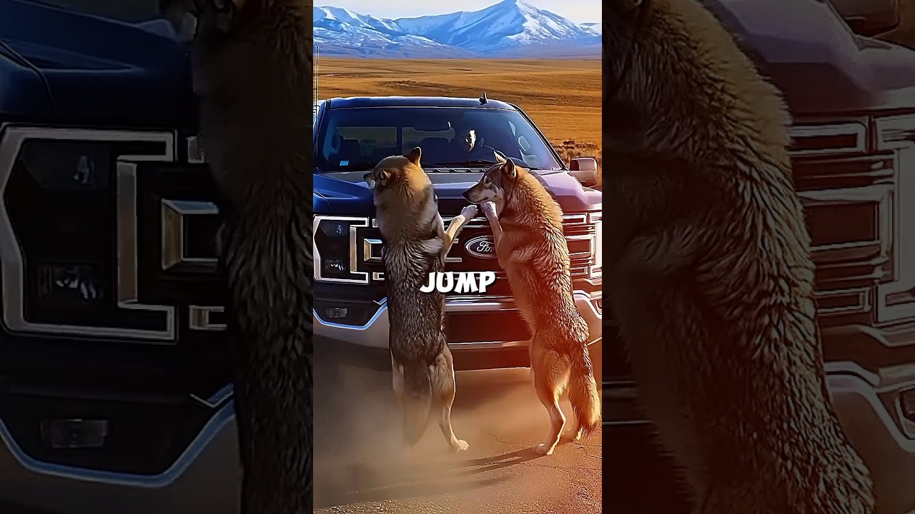 Dogs running infront of cars 😱