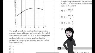 Sat practice test 6 Question 15 module 1 Mathematics