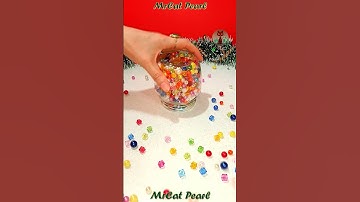 Satisfying Reverse Colorful Pearl Beads Relaxing ASMR 🌳🌼🌷🌼 #reverse #asmr #satisfying