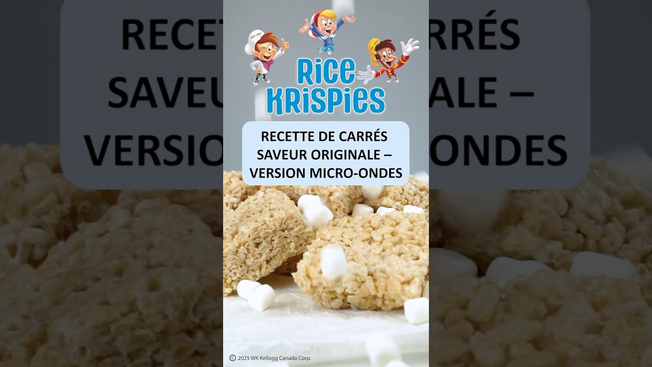 Recette originale de carrés aux Rice Krispies® version au micro ondes