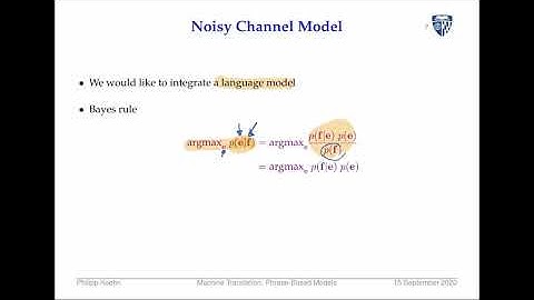 Machine Translation - Lecture 5: Phrase Based Models