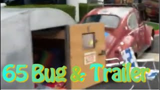 1965 VW Bug with 1946 Teardrop Trailer