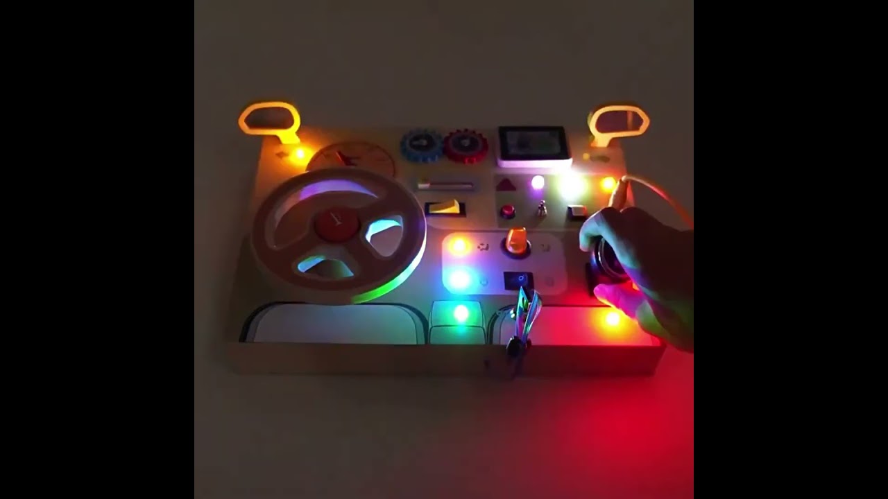 🚗 Montessori Car Steering Busy Board  