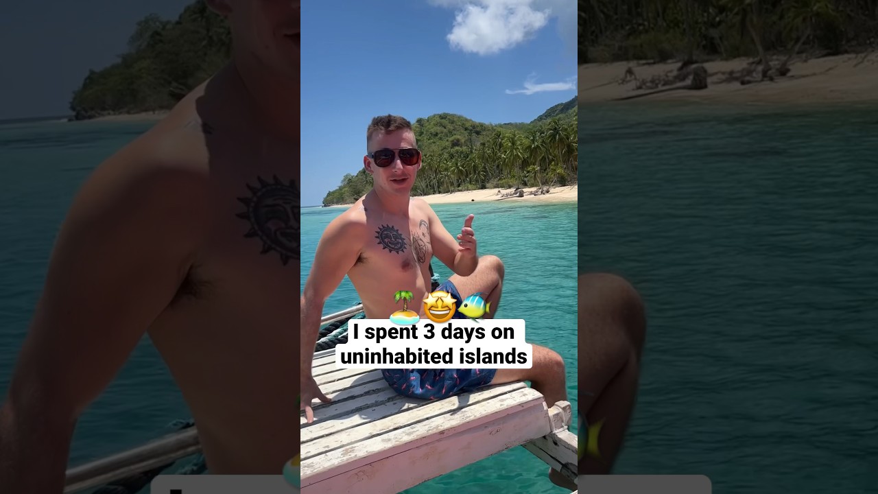 I spent 3 days on uninhabited islands 🏝️🤩