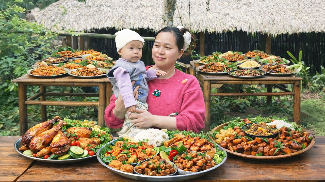 How to Cook Grilled Pork Leg to Sell at the Market – Cooking Meals for the Family