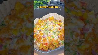 cheesy nachos in air fryer 😍 #snacks #nachos #viral #ytshorts #trending #fypシ゚viral #foodie#fyp