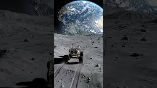 Lunar Rover's View of Earth From the Moon Will Leave You Speechless 🌍 #Shorts