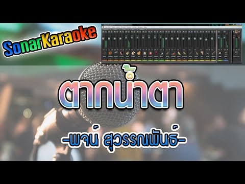 ตากน้ำตา - พจน์ สุวรรณพันธ์  (คาราโอเกะ)【SonarKaraoke】