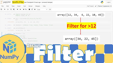 Python NumPy|Filtering a Numpy Array | Python for Beginners | Learnerea