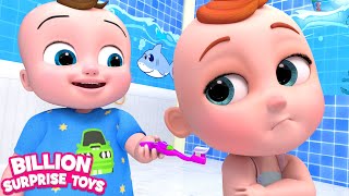 Baby is brushing all wrong! But Johny and Dolly are here to teach! Educational Kids Video