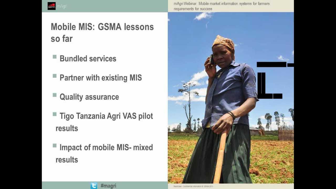 mAgri Webinar: Mobile market information systems for farmers: requirements for success