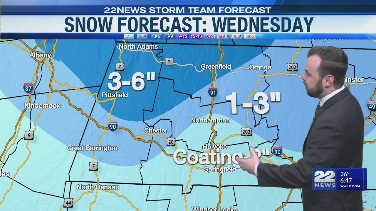 Wintry mix of rain and snow to hit Massachusetts - YouTube