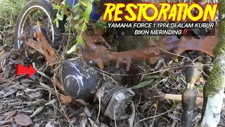 Download Lagu RESTORATION Abandoned Old Motorcycle Yamaha Force 1 1994 (In the Grave) PART 1 MP3