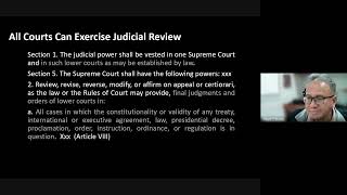 The Power Of Judicial Review In The Philippines Part 3