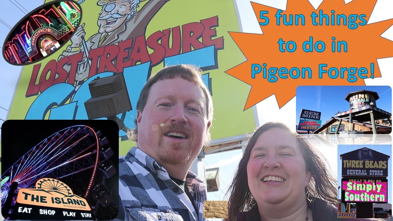 5 fun things to do in Pigeon Forge,TN! Mini-Golf, Gem Mining, 3 Bears, Rockin' Raceway, & The Island