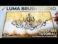 How to Paint Arabic Calligraphy | Step-by-Step Tutorial | Luma Brush Studio