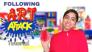 I FOLLOWED AN ART ATTACK TUTORIAL | Aman Matharu #diy  #artsandcrafts