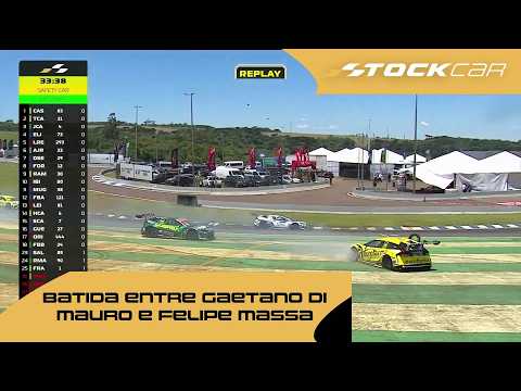 Collision between Gaetano Di Mauro and Felipe Massa in Cascavel