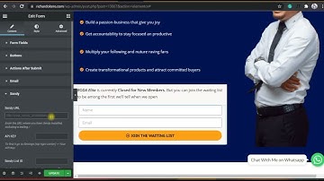 HOW TO INTEGRATE SENDY TO YOUR ELEMENTOR FORM