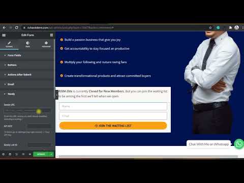 HOW TO INTEGRATE SENDY TO YOUR ELEMENTOR FORM