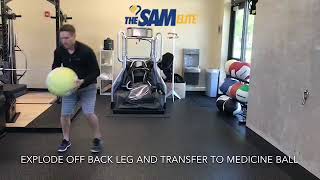 Lateral Bound to Medicine Ball Lateral Shot Put
