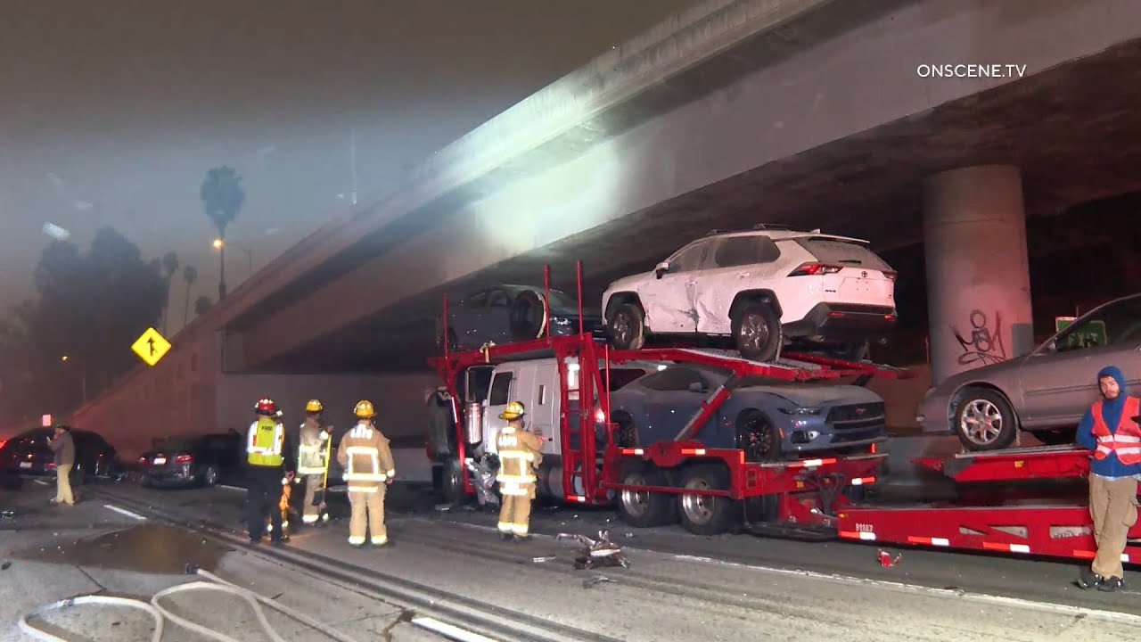 Hazmat Requested After 5 Car Crash in Hollywood