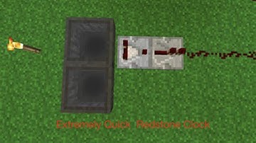 How to make a very fast Minecraft Redstone Clock