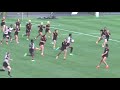 Army Women's Rugby: Sydney Hawkins Try vs. AIC 9-8-17