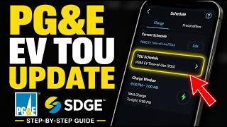 How to update PG&E or SDG&E EV TOU schedule inside charger app - Step By Step screenshot 3