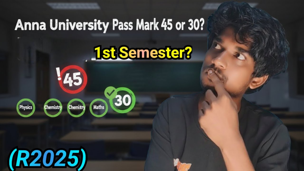 Anna University 1st Semester PASS MARK⁉️