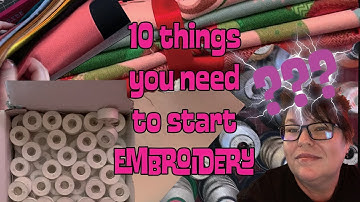 Machine Embroidery for Beginners: 10 things you NEED (stabilizer)