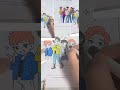 Painting Saja in Full Color 🎨✨#KpopArt #KpopStyle#KpopHunter#Zootopia #Shorts#sajaboys