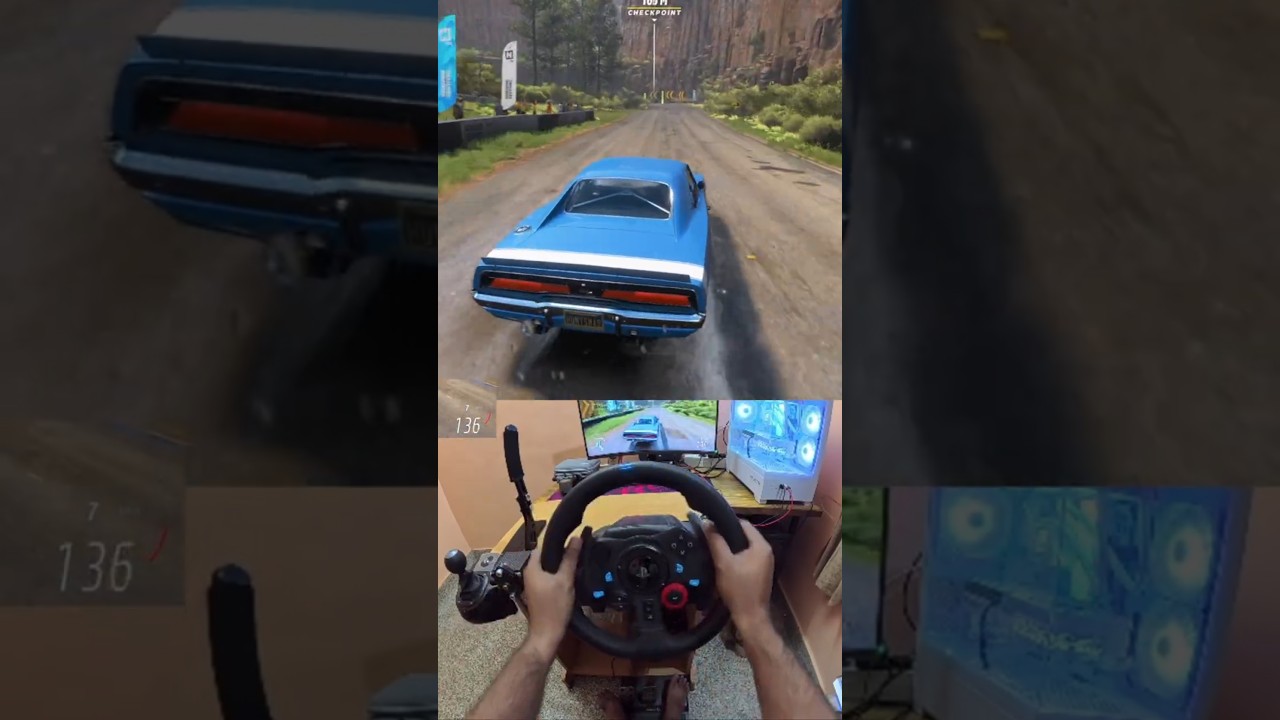 1599 HP Dodge Charger Forza horizon 5 logitech g29 Steering wheel gameplay 