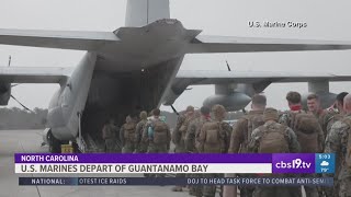U.S. Marines depart for Guantanamo Bay after Trump executive order