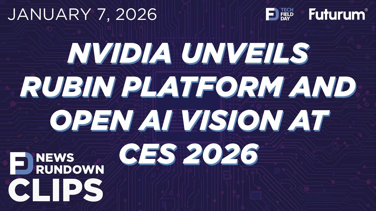 Фрагмент: NVIDIA представляет платформу Rubin и Open AI Vision на выставке CES 2026
