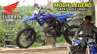 Karena Warisan! Bebek Modif Honda Supra X Duel Kembali Di Lintasan Grasstrack