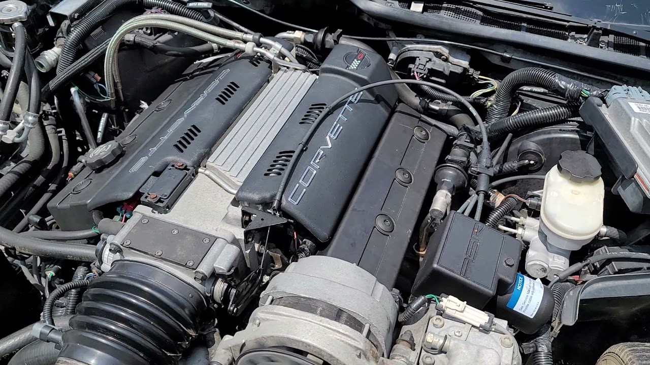 1994 CORVETTE LT1 ENGINE + AUTO TRANSMISSION COMPLETE RUNS GREAT 56K