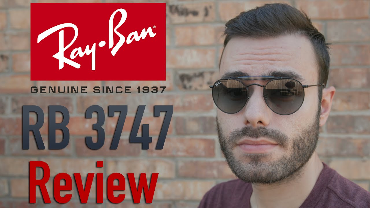 Ray-Ban RB 3747 Round Double Bridge Review - YouTube
