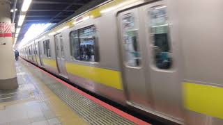 8Kワイド動画🚃今日も夫婦共々お世話になります🚃中央▪総武線A518編成E231系500番台🚃各駅停車 津田沼 行き🚃💨