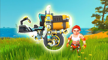 One Wheeled Motorcycle, full build - Scrap Mechanic Survival