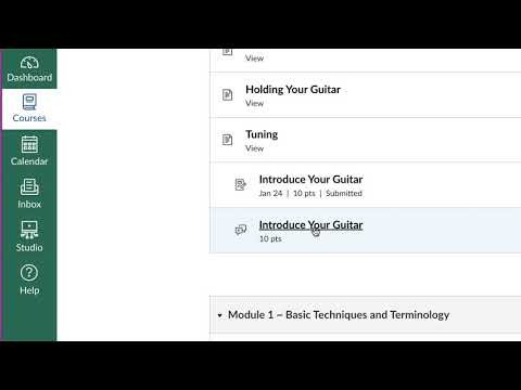 Submitting Videos with Canvas Studio