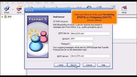 How to setup an email account in FoxMail