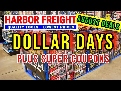 Harbor Freight Dollar Days Plus Super Coupon Sale August 2023