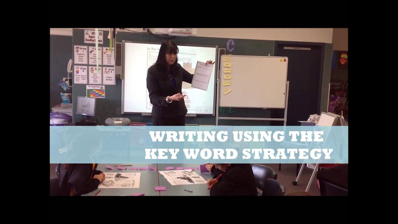 Key Word Approach Writing using the key word strategy - YouTube