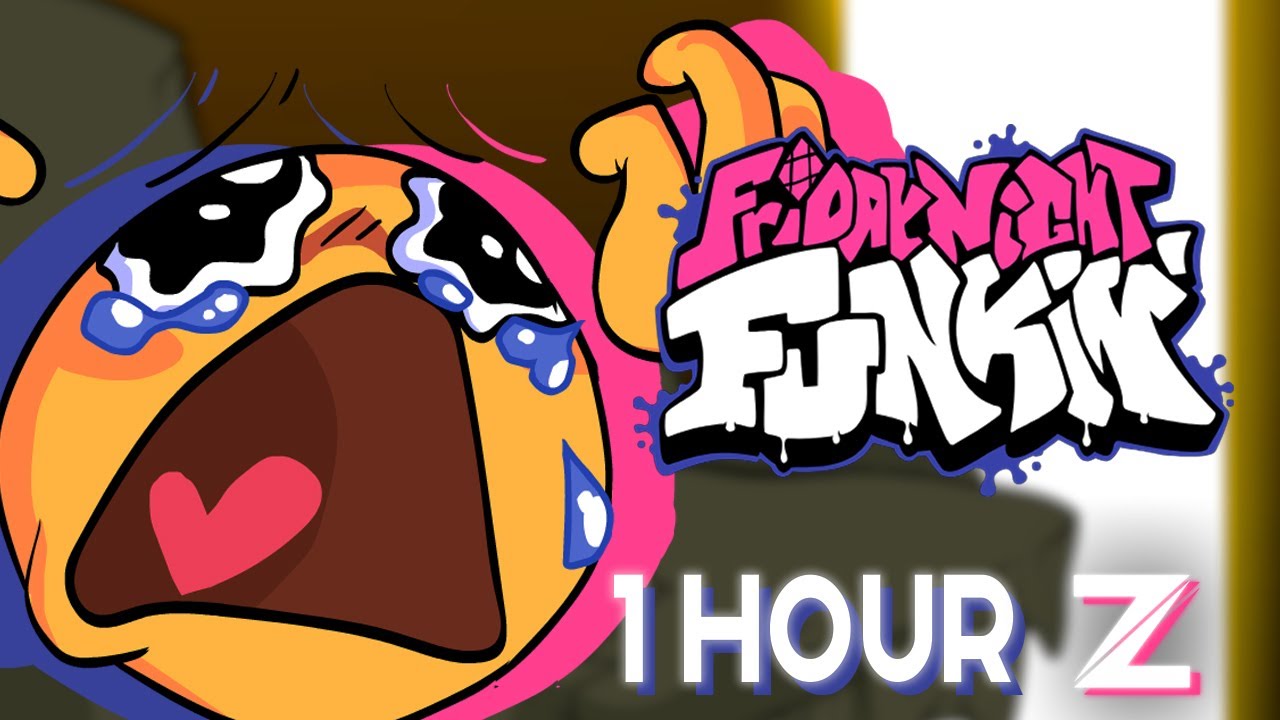 Crying Cursed Emoji over EXPURGATION - Friday Night Funkin Mod