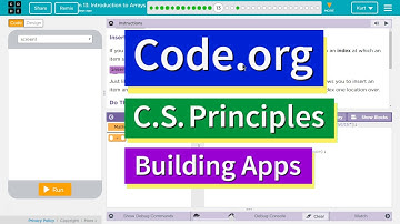 Introduction to Arrays Lesson 13.13 Tutorial with Answers Code.org CS Principles